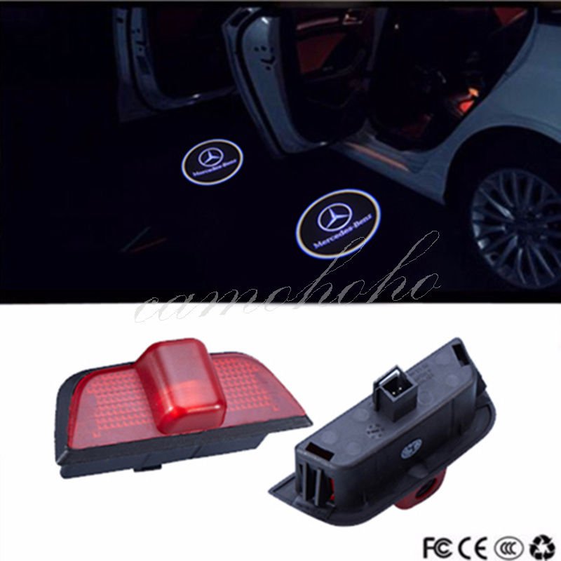 2x Ghost LED Door Step Courtesy Shadow Laser Light Mercedes C-Class W204 08-14
