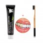 US Natural Bamboo Charcoal Toothpaste Teeth Whitening Remove Stains + Toothbrush