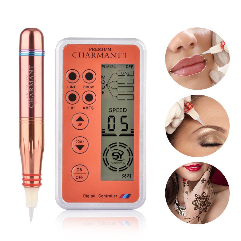 Tattoo Eyebrow Makeup Charmant Machine Kit Lip Eye liner Microblading Needle Pen