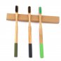 Natural Bamboo Wooden Toothbrush Eco Friendly Charcoal Soft Black Bristles 3pcs