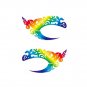 Hallowmas Waterproof Temporary Eye Tattoo stickers Eyeshadow Eyeliner Stickers