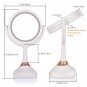 5X Magnification Double-sided Mirror Bluetooth Audio Music Speakerphone USB USA