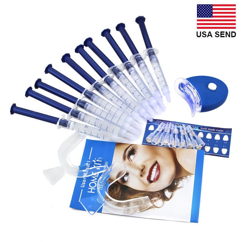 Teeth Whitening Peroxide Dental Bleaching System Oral Gel Tooth Whitener Kit USA