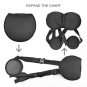 Back Support Belt Pad Sitting Posture Corrector Lumbar Waist Knee Brace Strap US