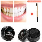 Natural Charcoal Teeth Whitening Powder Toothpaste Stain Remover+1pc Toothbrush