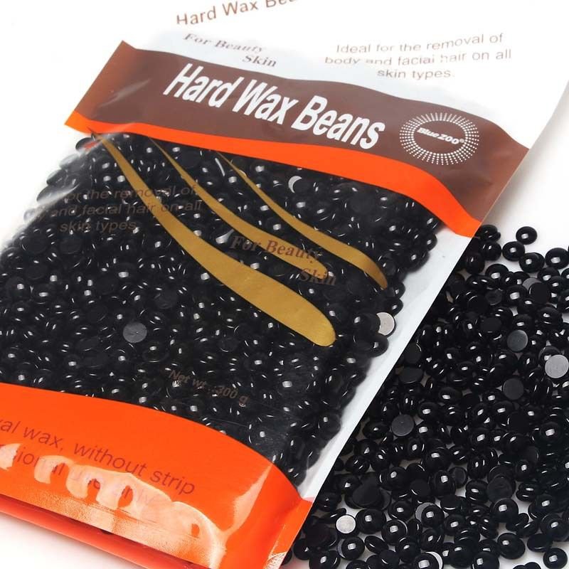 300g Black Brazilian Bikini Hard Wax Beans Body Hair Removal No Strip Depilatory