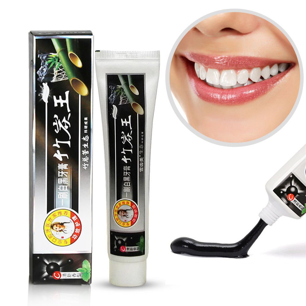 Teeth Whitening Bamboo Charcoal Black Toothpaste Remove Stains Bad Breath USA