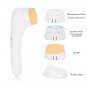 Ultrasonic Vibrating Facial Cleansing Massager Face Skin Care Brush Scrubber