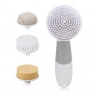 4in1 Electric Facial Cleanser Rotary Brush for Face Wash Spin Body Cleaning