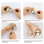 Gold Metal Gyro Wrist Force Ball Strengthener Gyroscope Sports Wrist ball