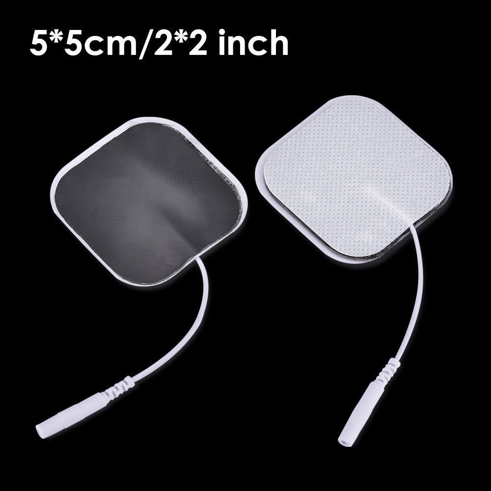 Replacement Electrode Patches Pads for All Tens EMS Therapy Massager 2.0mm 5x5cm