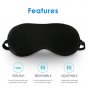 Natural Silk Sleeping Eye Mask Adjustable Eye Shade Cover Soft Mask Blindfold