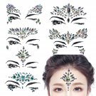 5 Sets Face Gems Adhesive Festival Jewels Crystals Rhinestone Tattoo Face Rocks
