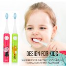 Electric Toothbrush for Kids Children Baterry Oral Care Teethbrush 3 Brush Heads