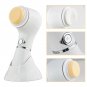 Electric Sonic Body Face Cleansing Massager Brush Waterproof Exfoliator Cleanser