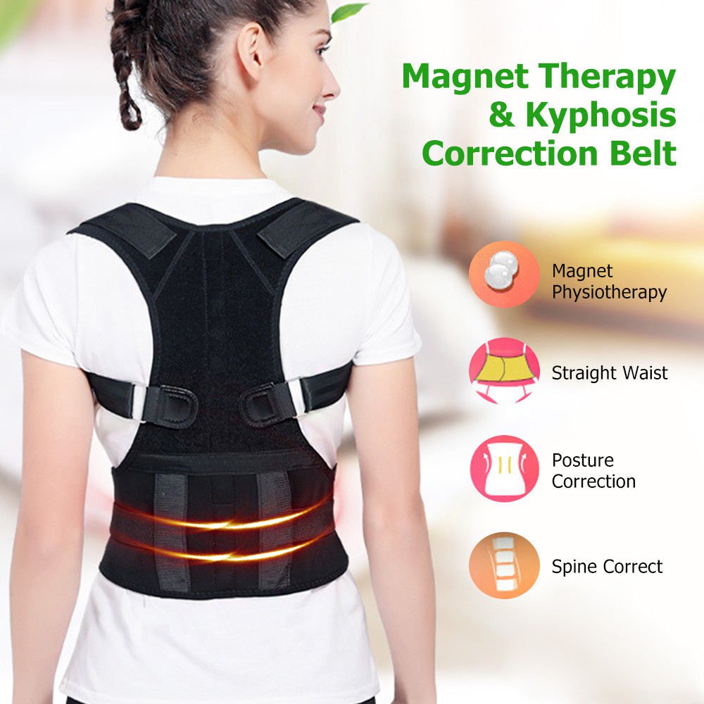 Magnetic Belt Orthopedic Therapy Corset Back Posture Corrector Shoulder Support