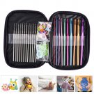 22pcs Mixed Colors Aluminium Crochet Hooks Knitting Needles Set Weave DIY Craft