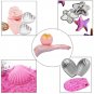 14 PCS Metal Bath Balls Bomb Mold 100 Shrink Wrap Bags DIY Handmade Soaps Cakes