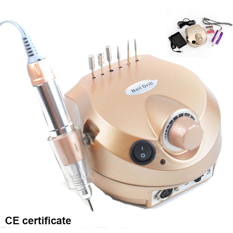 Portable Electric Nail Art Drill File Manicure Pedicure Pen Machine 35000RPM USA