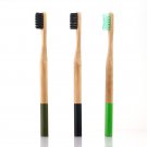 Natural Bamboo Wooden Handle Toothbrush Eco Friendly Charcoal Soft Bristles 3pcs