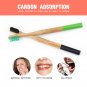 Natural Bamboo Wooden Handle Toothbrush Eco Friendly Charcoal Soft Bristles 3pcs