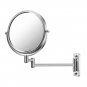 7X/5X Magnifying Wall Mount Makeup Mirror Chrome Vanity Bathroom Cosmetic Mirror
