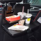 Auto Car Seat Back Folding Table Storage Organizer Drink Food Cup Tray Holder