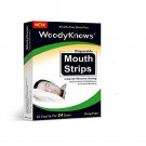 24pcs Snoring Solution Mouth Strips Tape Dryness Sore Throat Reliever Sleep Well