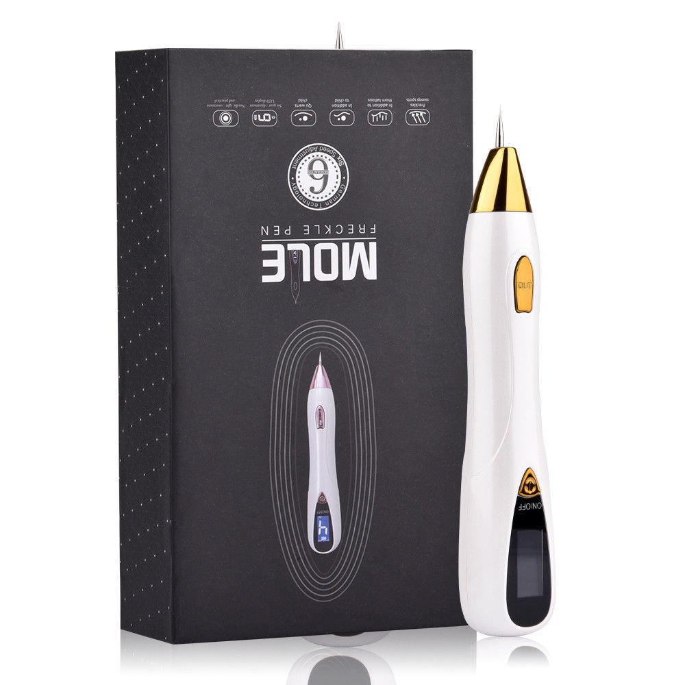 Laser Mole Tattoo Freckle Removal Pen LCD Sweep Dark Spot Mole Removing Machine