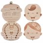 Wood Teeth Storage Box Kids Boy Girl Baby Milk Tooth Organizer Collect Organizer