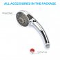 Handheld Shower Head 7 Spray Settings High Pressure Showerhead Stainless Steel