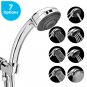 High Pressure 7 Spray Pattern Handheld Shower Head + Stainless Showerhead Hose