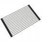 Roll Up Folding Over the Sink Dish Drying Rack Stainless Steel Kitchen Holder