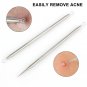 5pcs Blackhead Acne Comedone Needle Tweezers Pimple Extractor Remover Tool Set