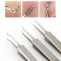 5pcs Blackhead Acne Comedone Needle Tweezers Pimple Extractor Remover Tool Set