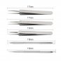 5pcs Blackhead Acne Comedone Needle Tweezers Pimple Extractor Remover Tool Set