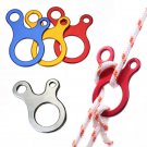 10PCS Camping Tent Cord Rope Fastener Guy Line Carabiner Hook Hanger Tightener