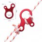 10PCS Camping Tent Cord Rope Fastener Guy Line Carabiner Hook Hanger Tightener