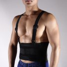 Unisex Waist Belt Corset Support Brace Shoulder Straps Lumbar Posture Corrector