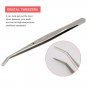 6pcs Stainless Steel Dental Lab Kit Dentist Surgical Mirror Teeth Pick Probe Set