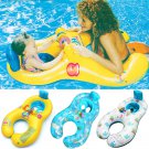 Infant Baby Kids Float & Adult Seat Inflatable Swim Swimming Ring Pool Water Fun
