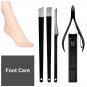 Professional Black Stainless Steel Nail Clipper Manicure tool Pedicure Set 15pcs