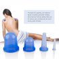 4pcs Silicone Vacuum Cupping Massage Body Cup Anti Cellulite Therapy Cup Set