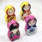 6Pcs/set  Russian Doll Nail Manicure Pedicure Tools Stainless Steel Clippers Kit