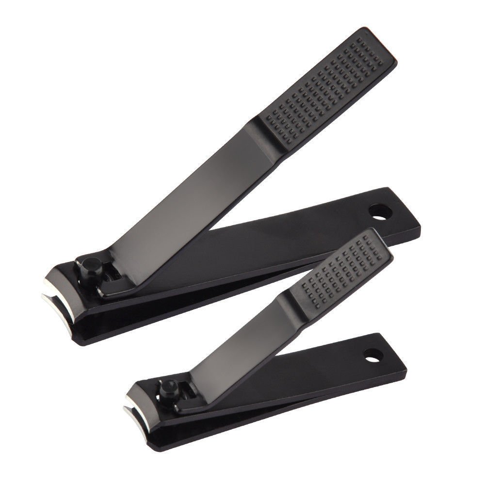 2pcs Nail Clipper Set Stainless Steel Fingernails Toenails Clippers Nail Cutter