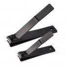 2pcs Nail Clipper Set Stainless Steel Fingernails Toenails Clippers Nail Cutter