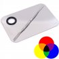 Stainless Still Finger Nail Art Color Mixing Palette Makeup Manicure Nail Tool