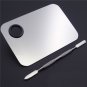 Stainless Still Finger Nail Art Color Mixing Palette Makeup Manicure Nail Tool