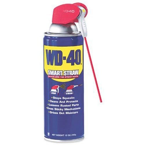 WD-40 Multi-Use Lubricant Smart Straw Spray Comfortable Grip 12 OZ Home Tool 1Ps