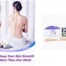 Hard Wax Warmer Hair Removal Kit - Warmer + Beans 4 Flavors+ 2 Bowls + Sticks